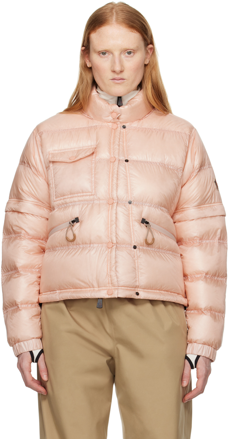 Shop Moncler Pink Mauduit Down Jacket In 51k Pink