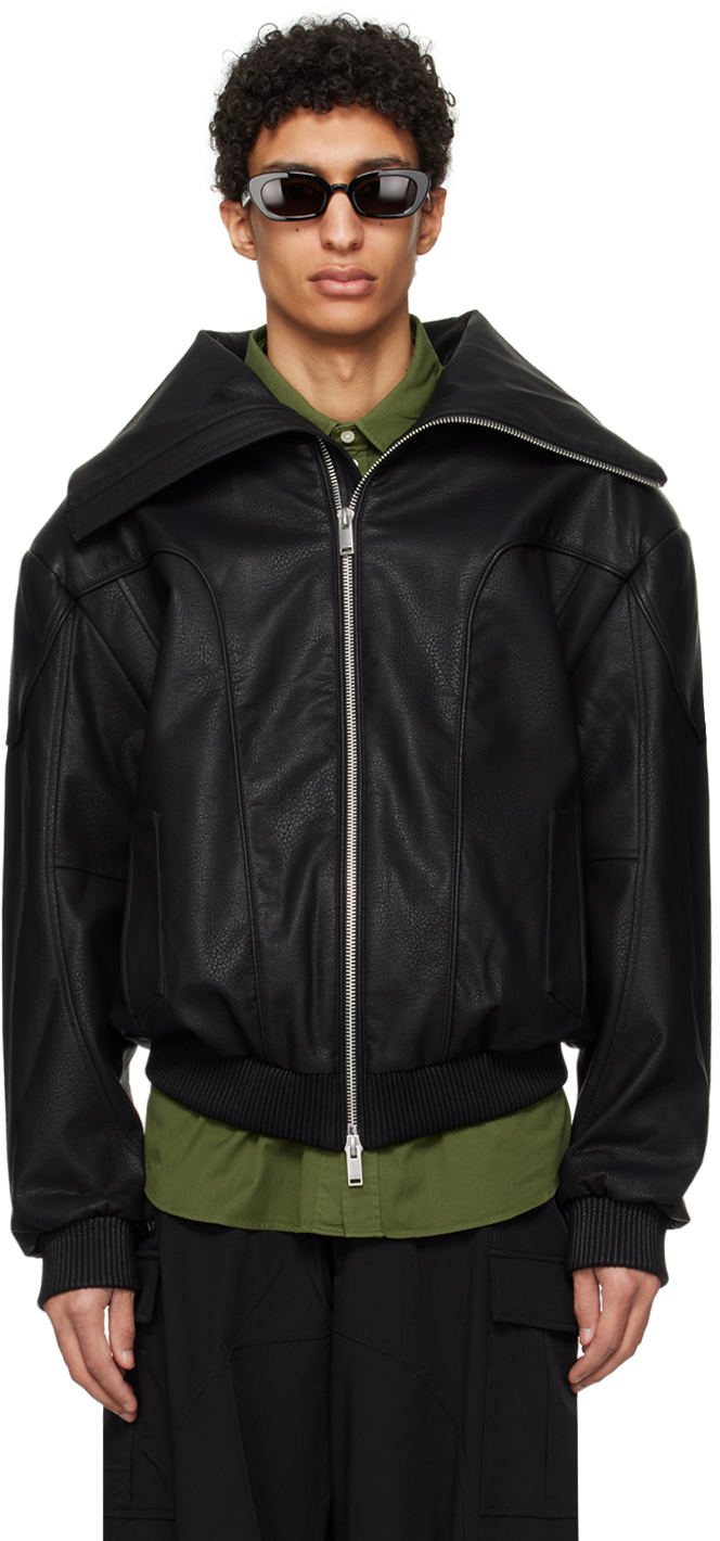 Han Kjobenhavn Black Memory Faux-leather Jacket