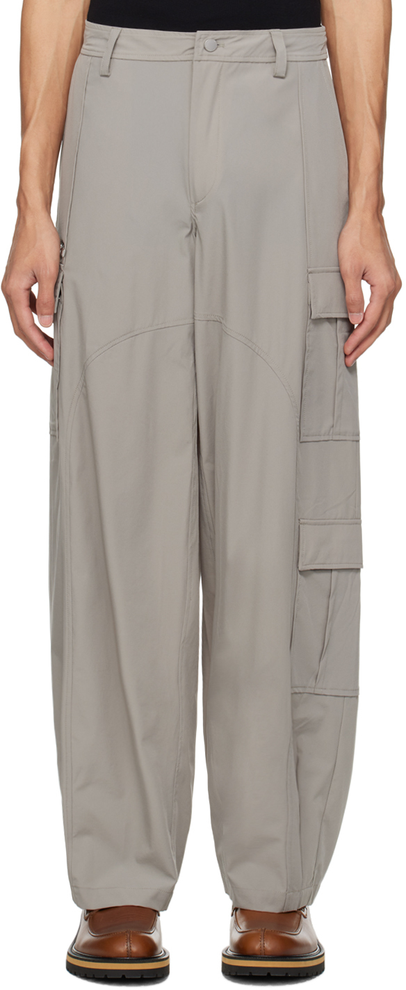 Gray Pocket Cargo Pants