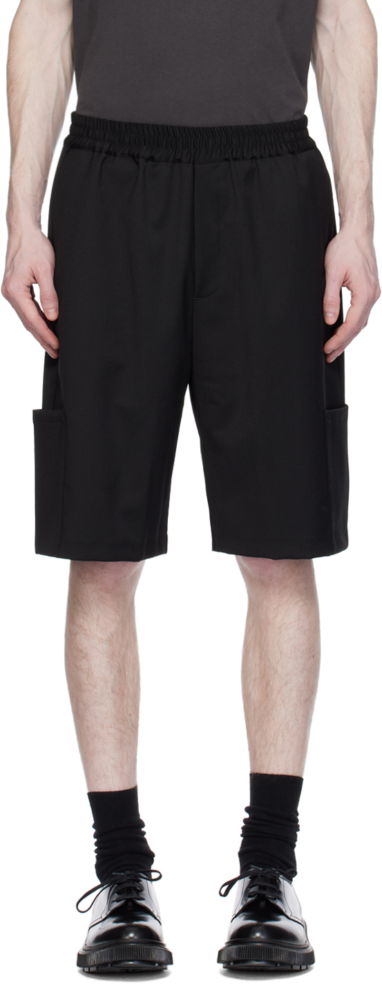 Han Kjobenhavn: Black Elasticized Shorts | SSENSE