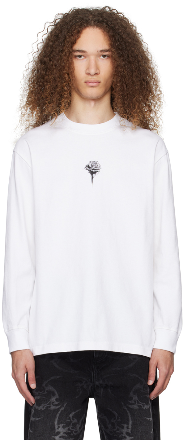 White Rose Long Sleeve T-Shirt