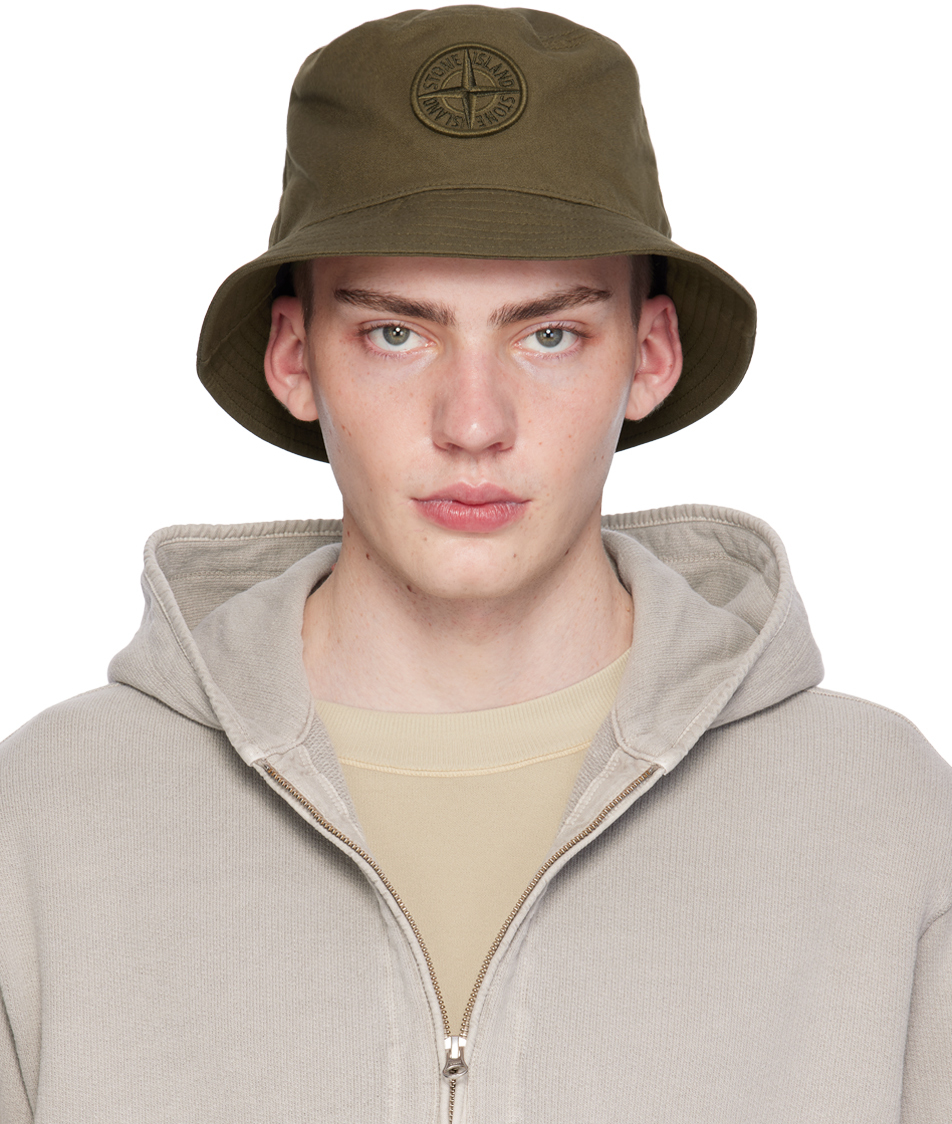 Brown Patch Bucket Hat
