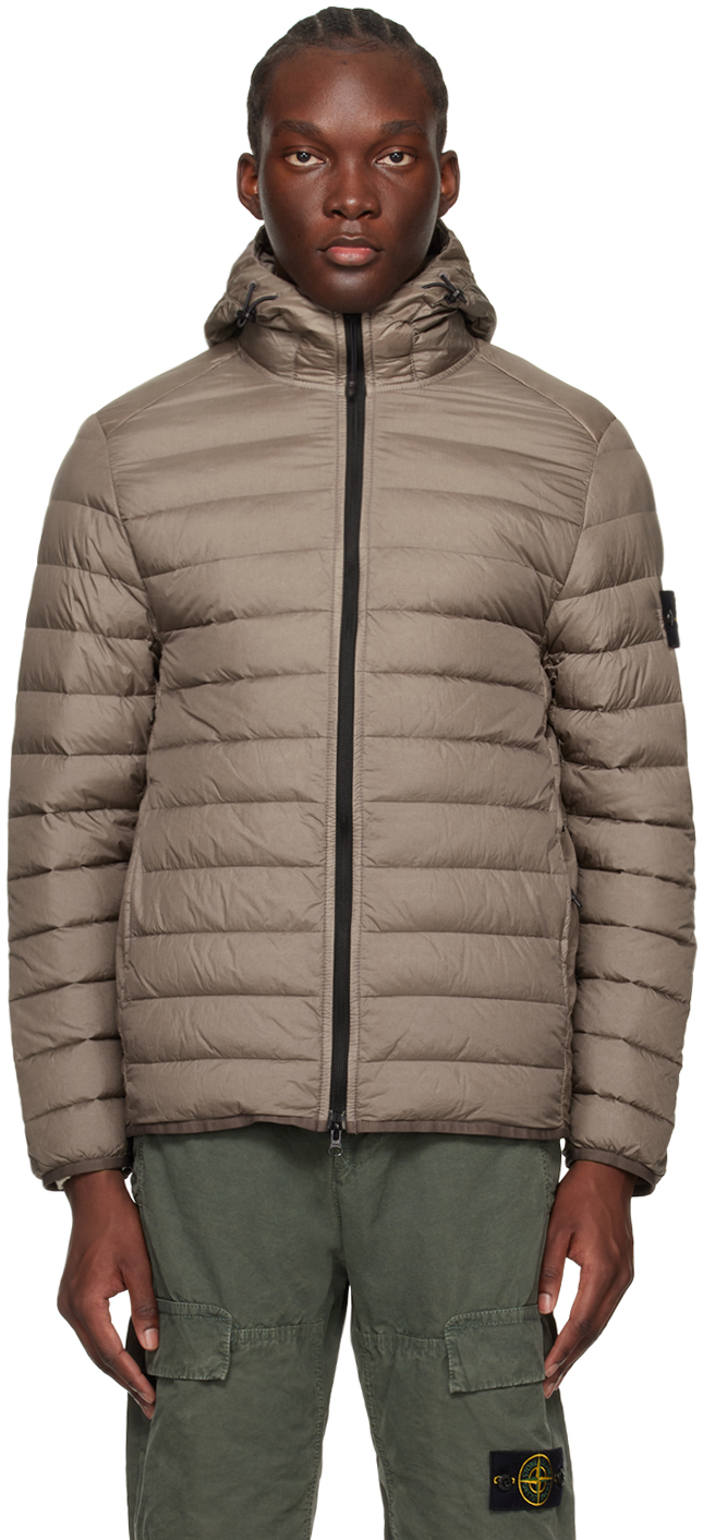 Gray Patch Down Jacket