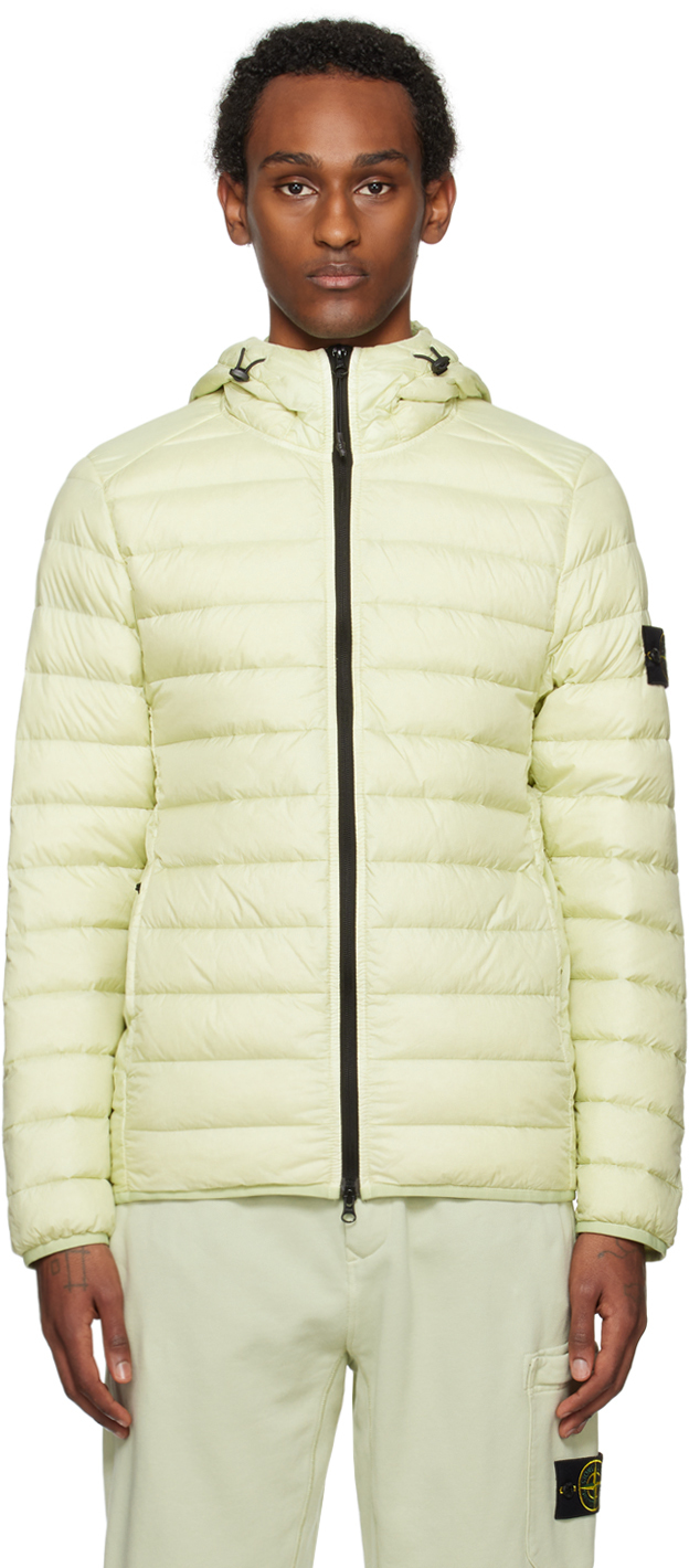 Stone island best sale woven down jacket