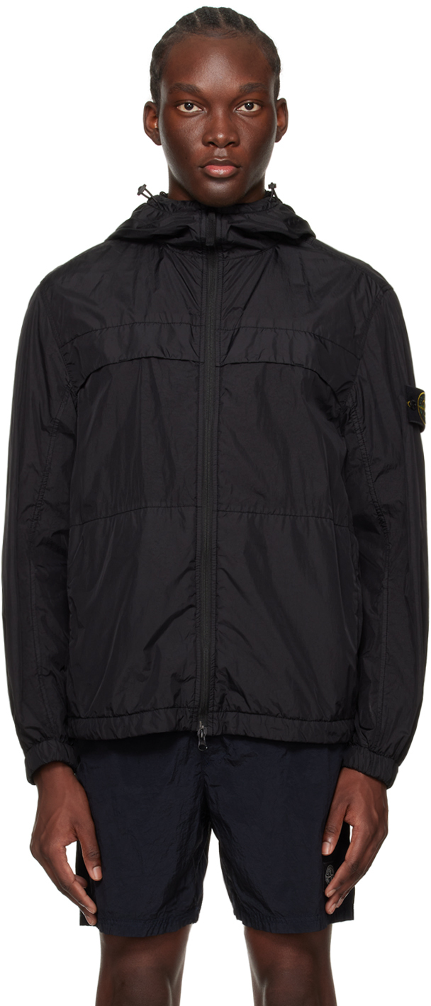 Stone Island: Black Patch Jacket | SSENSE