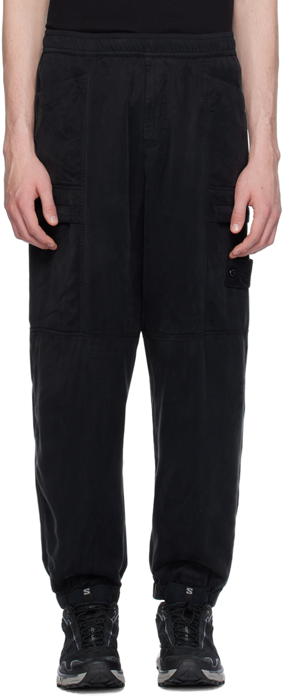 Navy Patch Cargo Pants