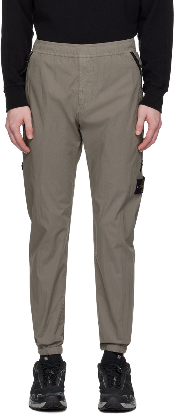 Stone Island Gray Patch Trousers