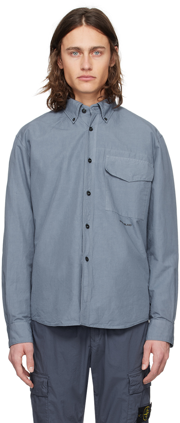 Blue Comfortable Fit Shirt