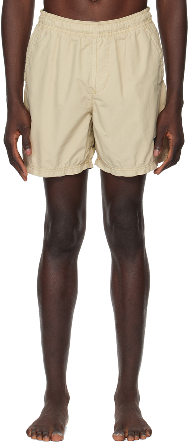 Beige B0946 Swim Shorts