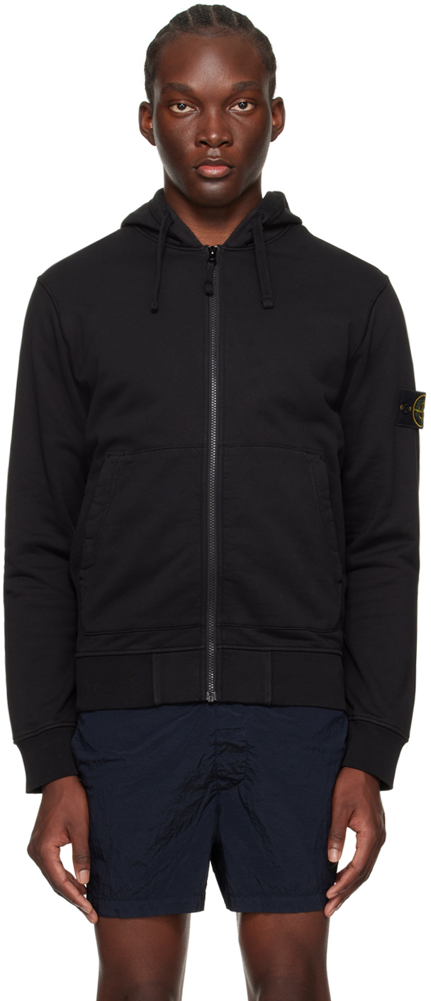 Stone island clearance patch hoodie