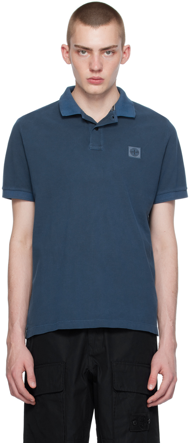 Navy Patch Polo