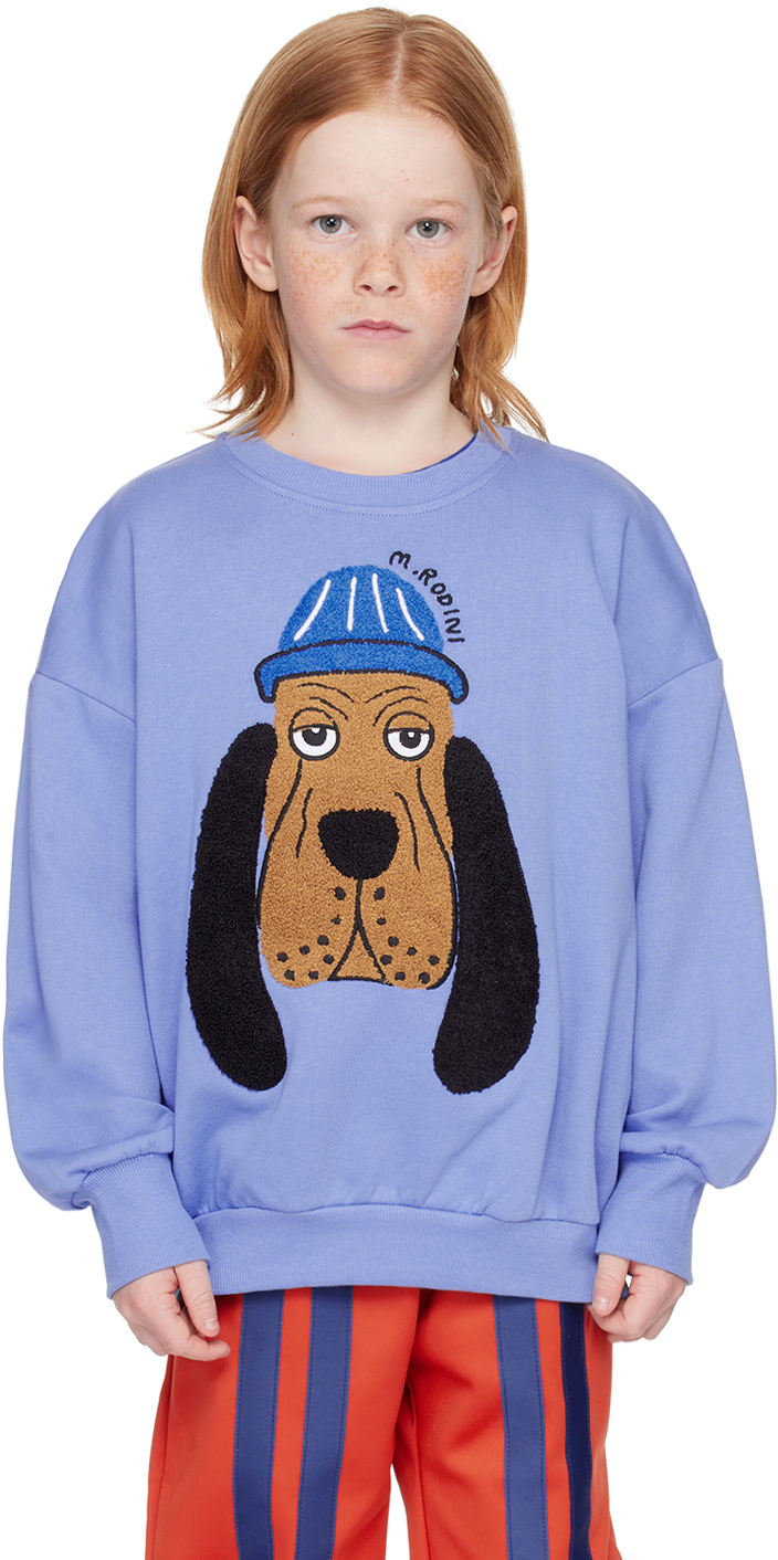 Mini Rodini Kids Blue Bloodhound Sweatshirt