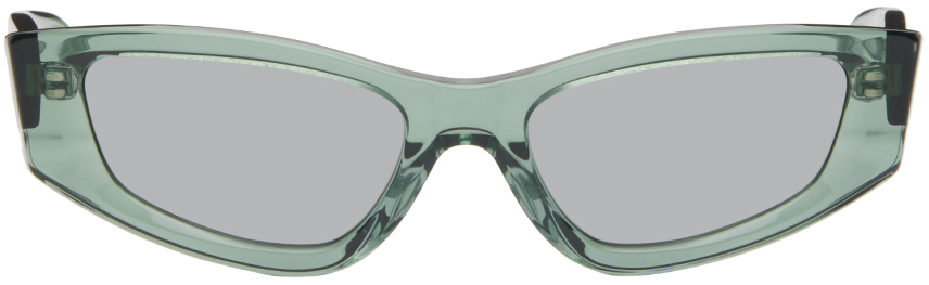 SSENSE Exclusive Green 'The Tilt' Sunglasses
