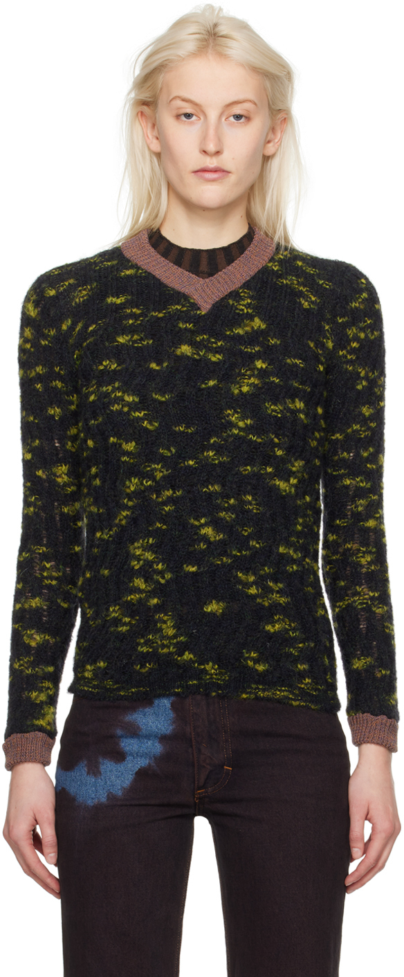 Green Plume Sweater