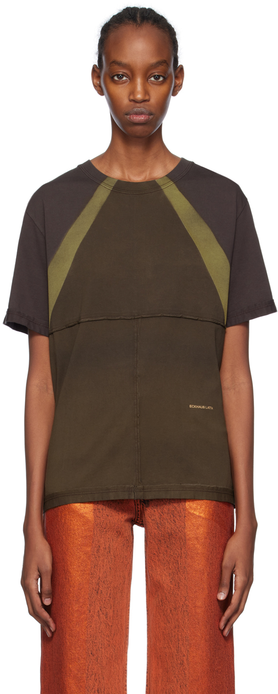 Brown Lapped T-Shirt