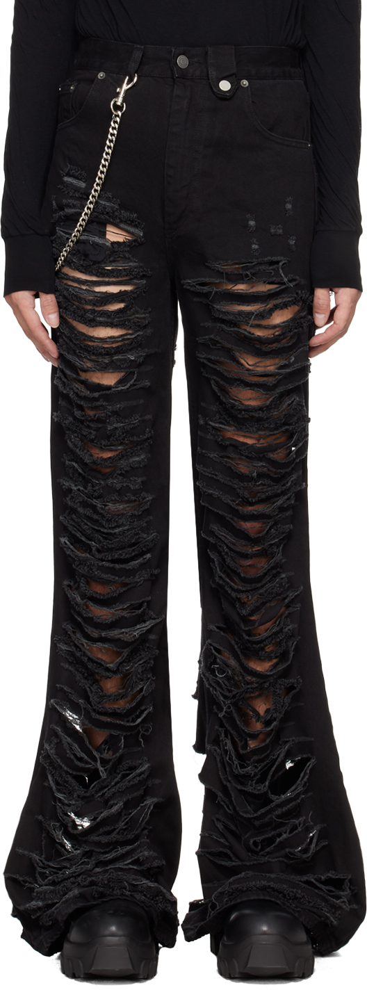 Egonlab Black Distressed Jeans