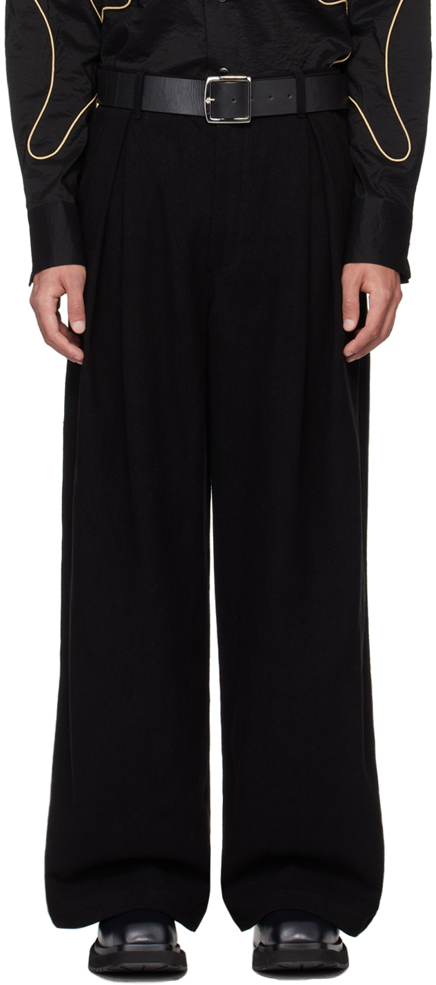 Eckhaus Latta: Black Serra Trousers | SSENSE