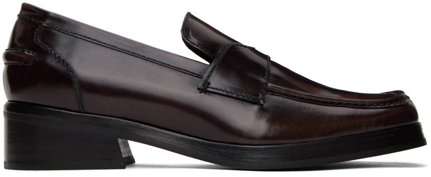 eckhaus latta brown latta loafers