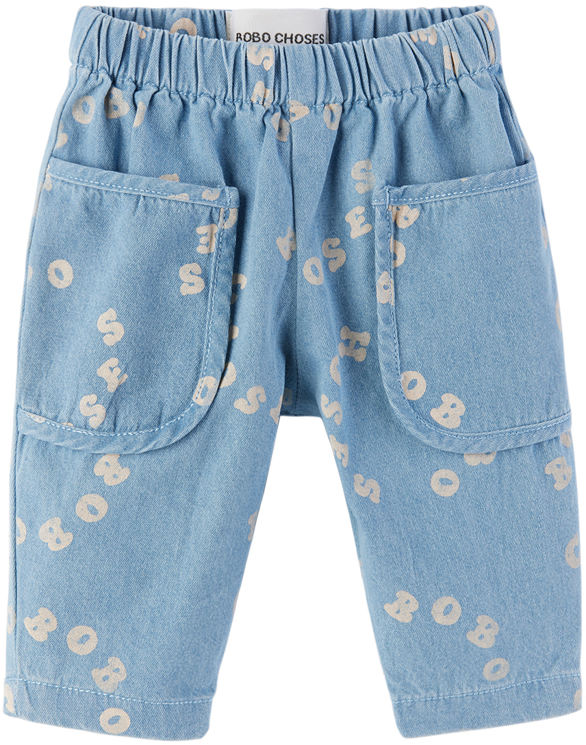 Shop Bobo Choses ベビー｜ブルー Circle ジーンズ In Blue