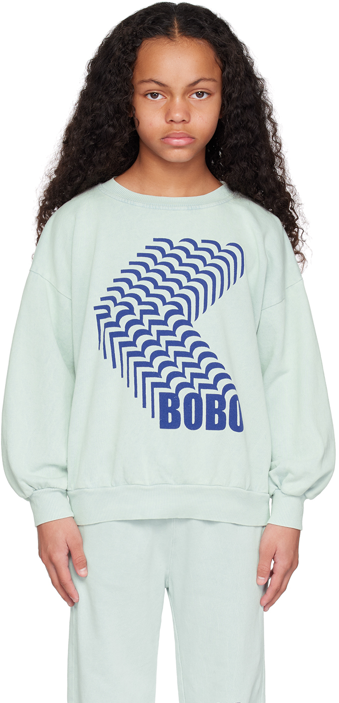 Kids Blue Shadow Sweatshirt by Bobo Choses | SSENSE Canada