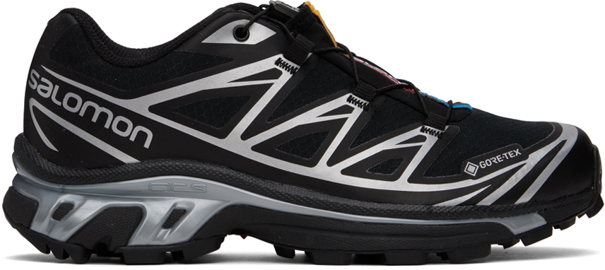 Salomon Xt-6 Advanced Gore-tex Sneakers In Black,silver