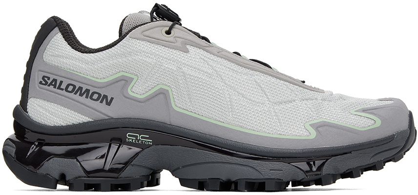 Salomon Xt-slate Advanced Sneakers Metal / Gray Flannel / Green In Metal/gray Flannel/c