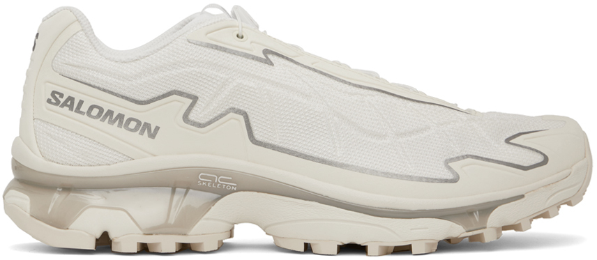 Shop Salomon White Xt-slate Sneakers In Vanilla/white/silver