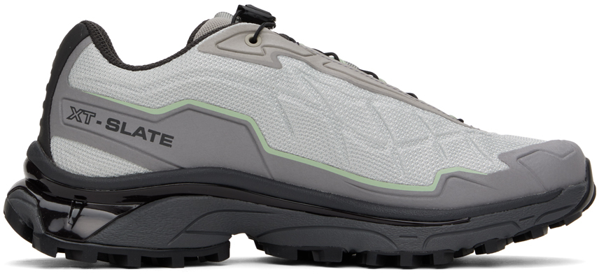 Salomon Gray Xt-slate Advanced Sneakers In Metal/gray Flannel/c