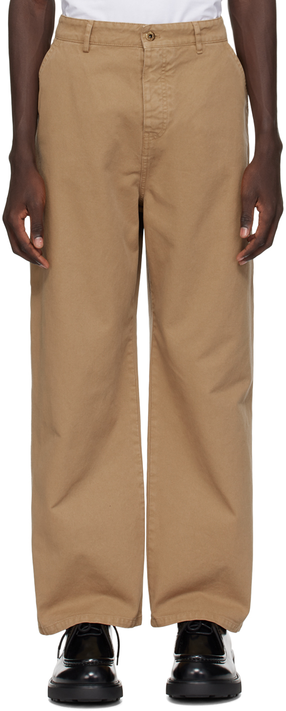 Miu Miu: Brown Four-Pocket Shorts