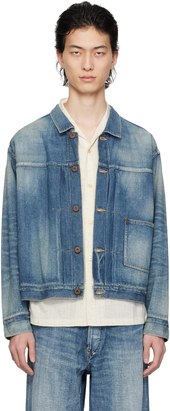 Indigo Lot. 703 Denim Jacket by Taiga Takahashi on Sale