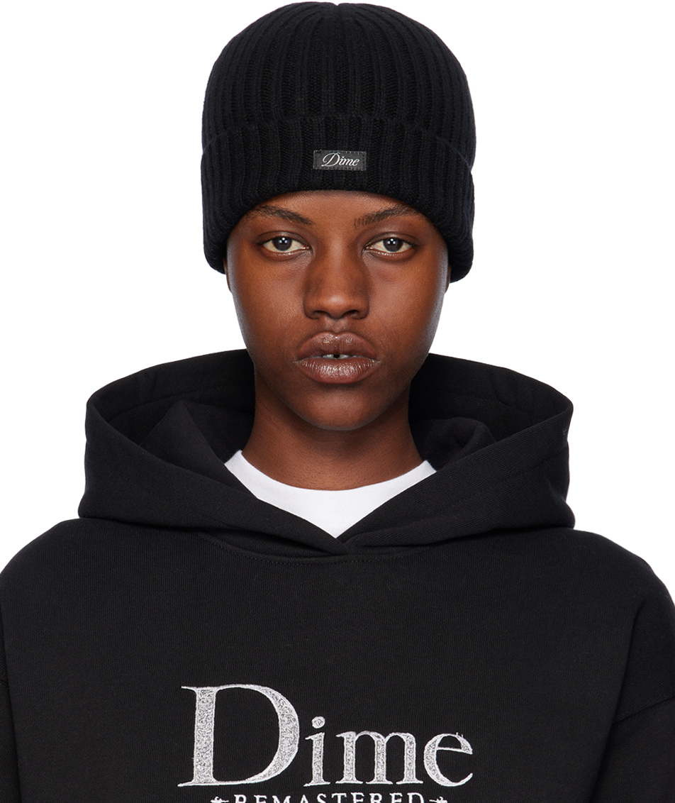 Dime: Black Classic Fold Beanie | SSENSE