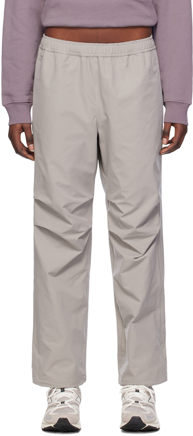 Gray Relaxed Zip Trousers