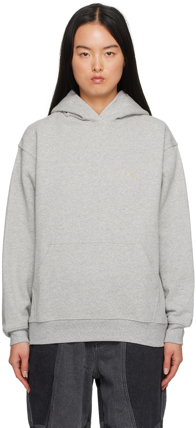 Pull à capuche en laine d'Alpaga gris anthracite