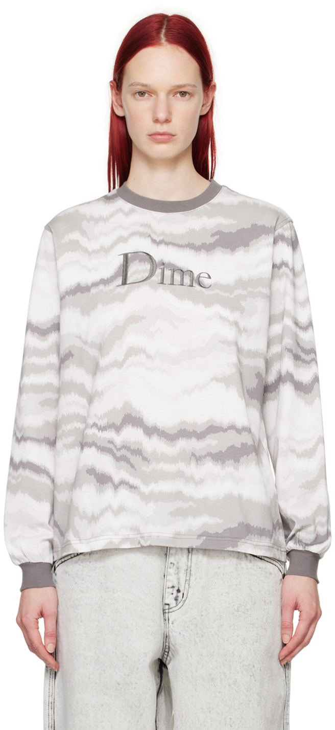 Dime Grey Frequency Long Sleeve T-shirt