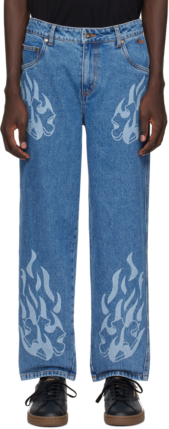 Blue Flamepuzz Jeans