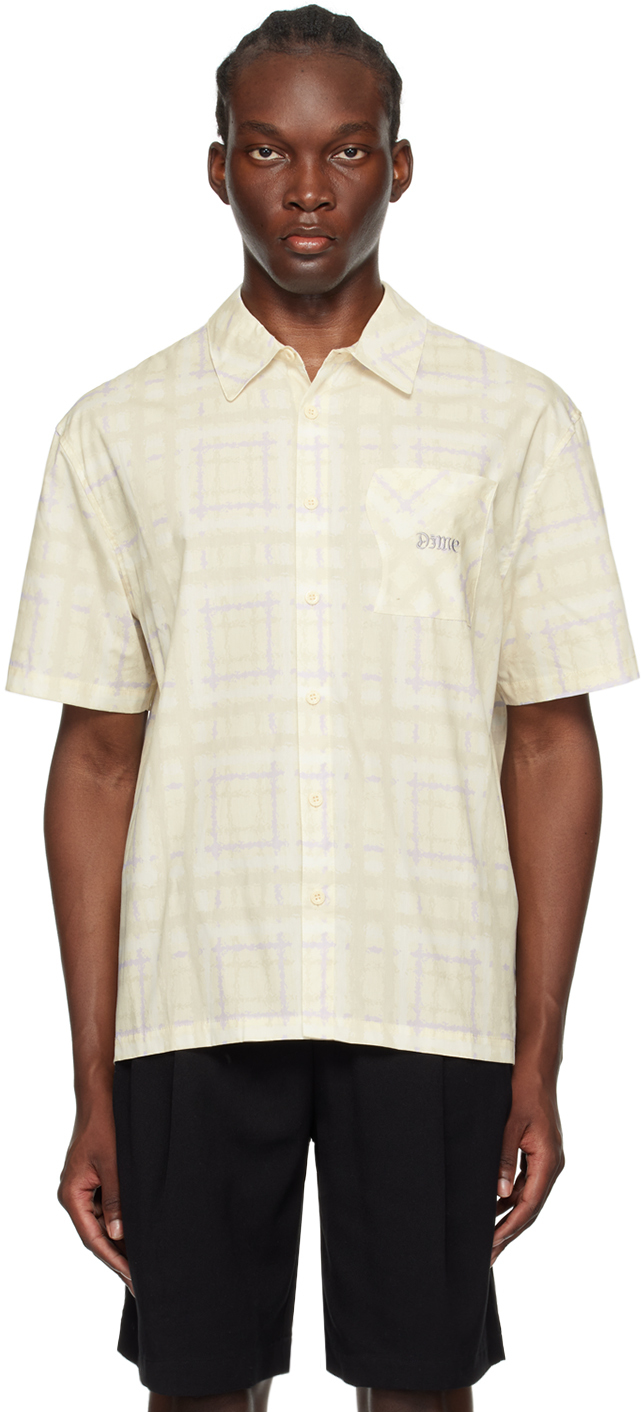 Dime Beige Resort Shirt In Cream Multi