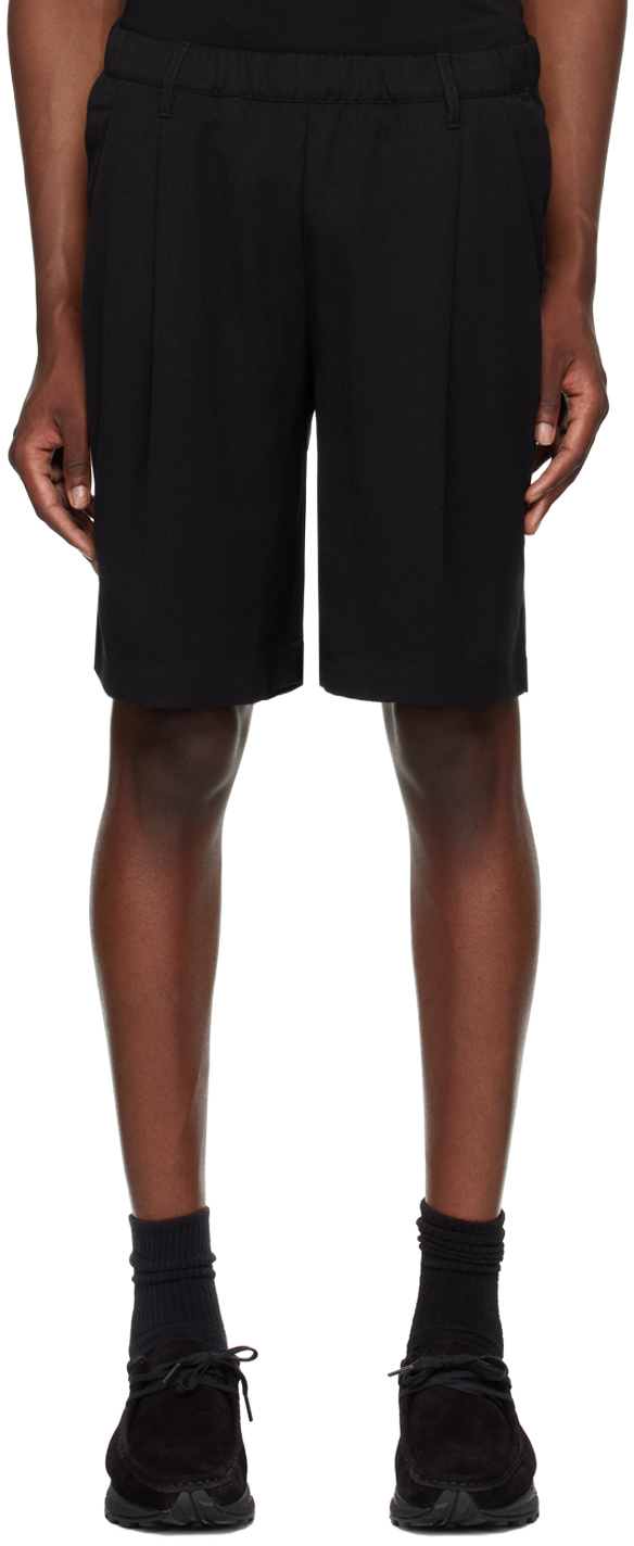 Shop Dime Black Pleated Shorts