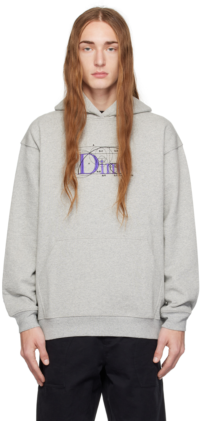 Dime Gray Ratio Hoodie In Heather Gray