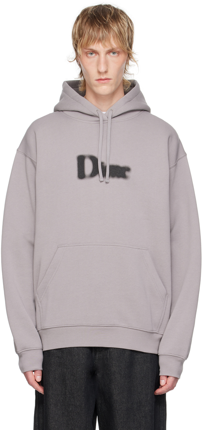 Shop Dime Taupe Classic Blurry Hoodie