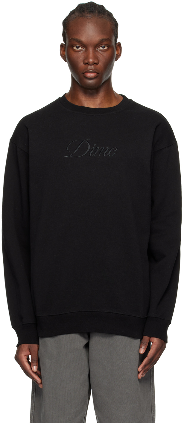 Dime Black Cursive Sweatshirt