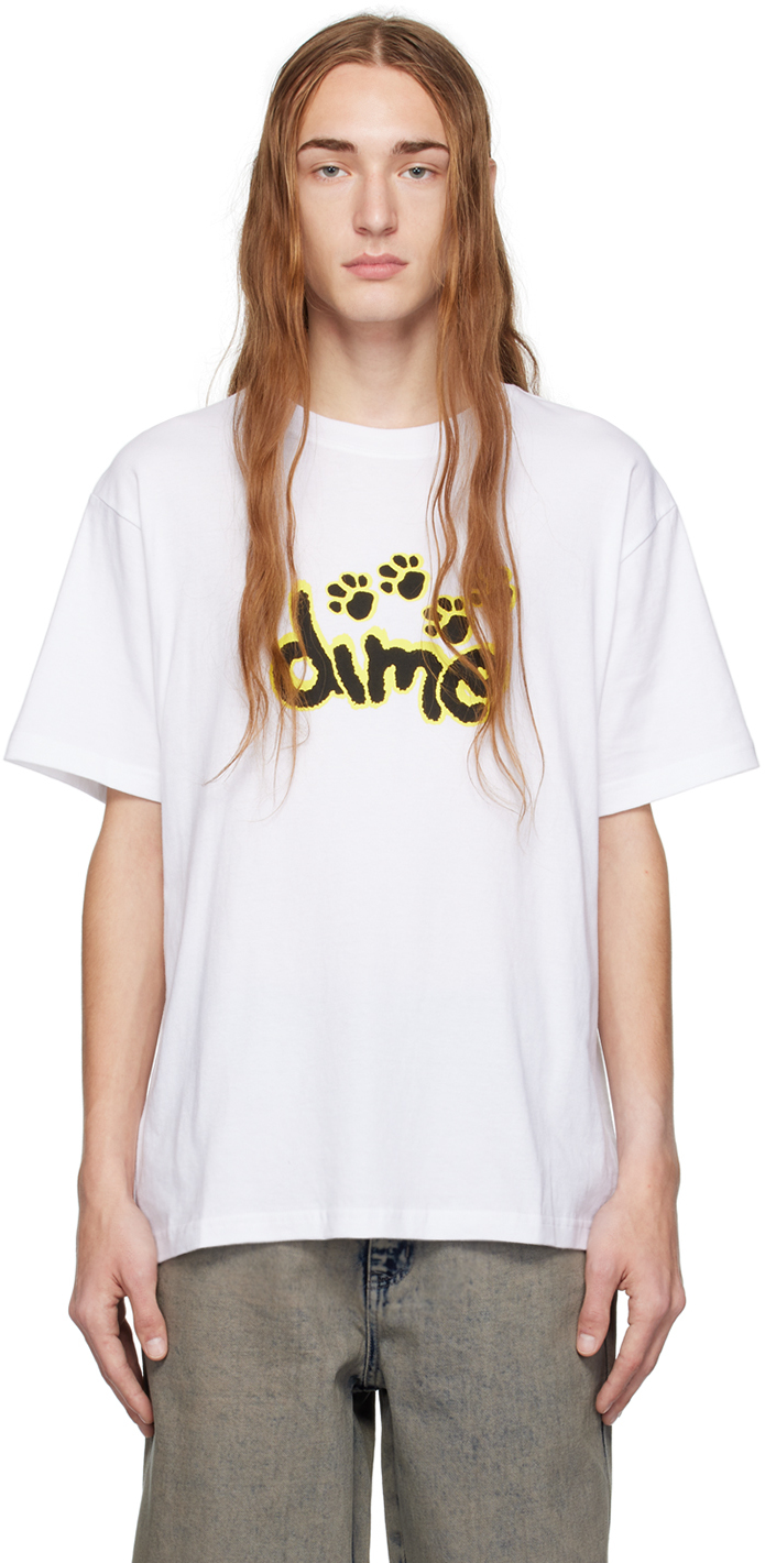 Shop Dime White Pawz T-shirt