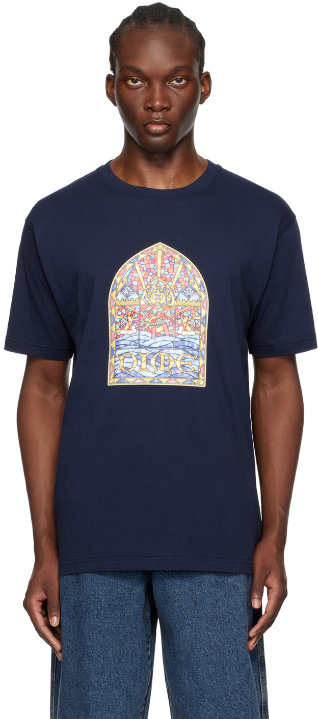 DIME NAVY HOLY T-SHIRT 