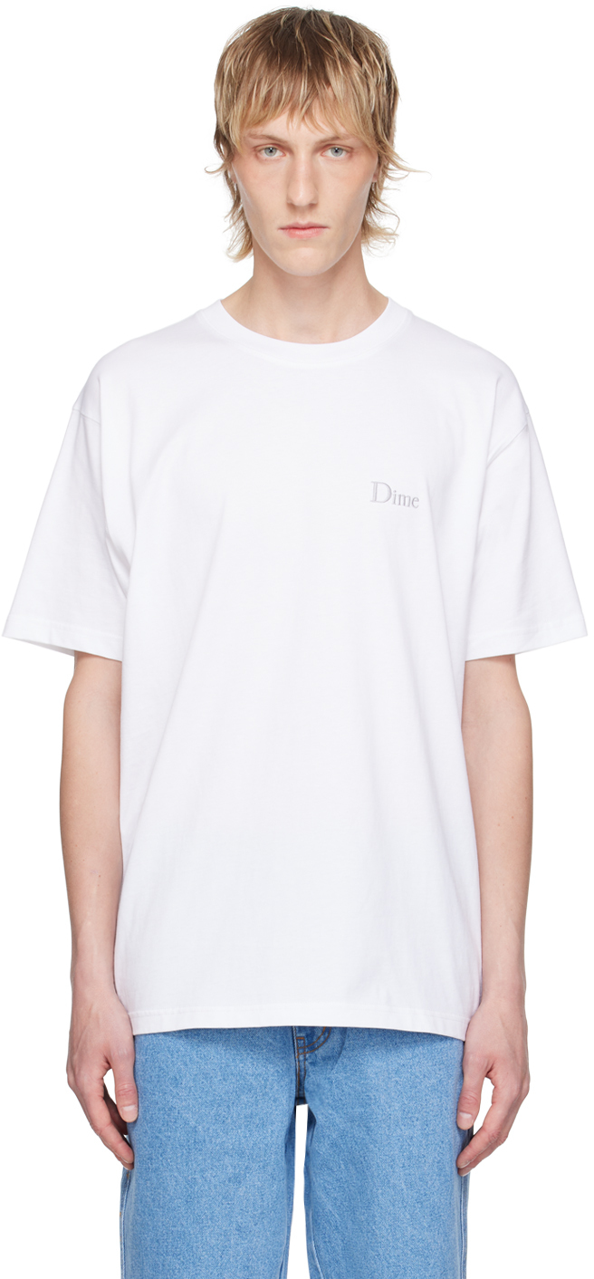 Dime: White Classic T-Shirt | SSENSE