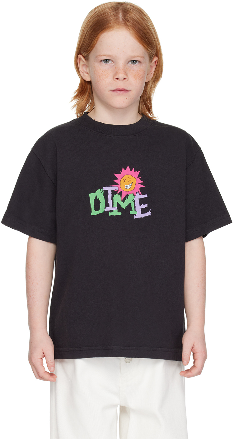 Kids Black Sunny T-Shirt by Dime | SSENSE