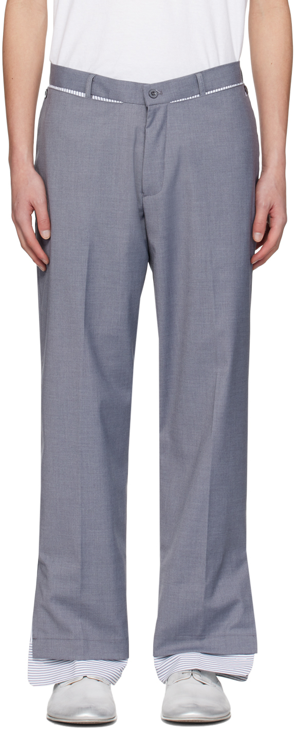 Gray Cuff Trousers