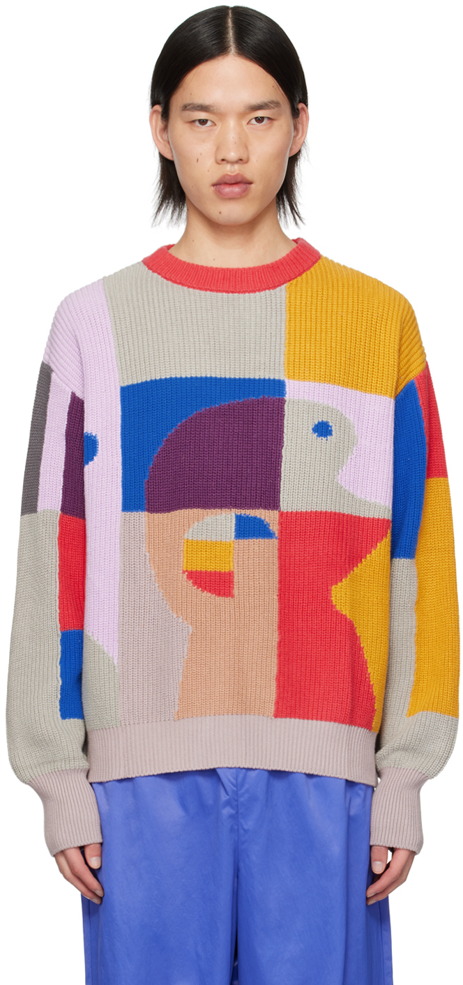 Multicolor Bauhaus Paint Palette Sweater