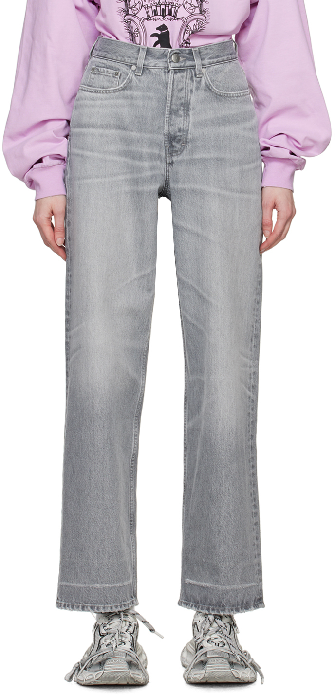 Shop 032c Gray Attrition Jeans In Washed Grey
