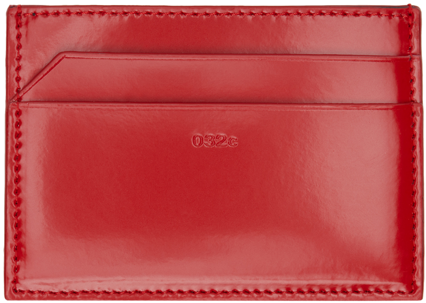Shop 032c Red New Classics Card Holder In Signature Red