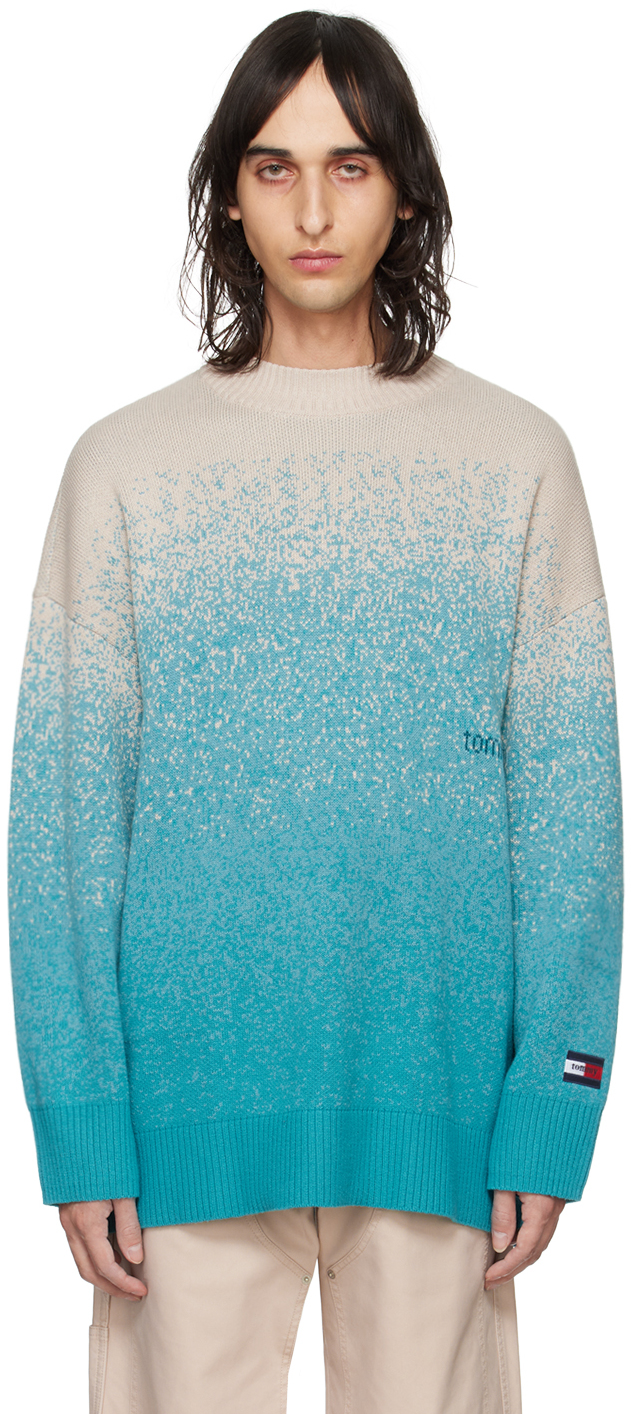Blue & Beige Ombre Sweater