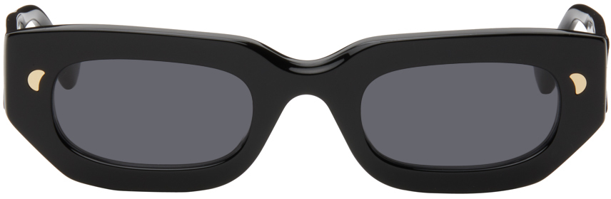 Shop Nanushka Black Kadee Sunglasses